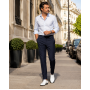 Pantofi barbati eleganti din piele naturala Havana 51 Alb